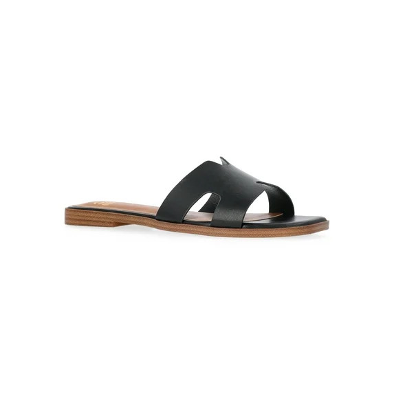 Madden NYC Women's Faux Leather Slide Sandals | Walmart (US)