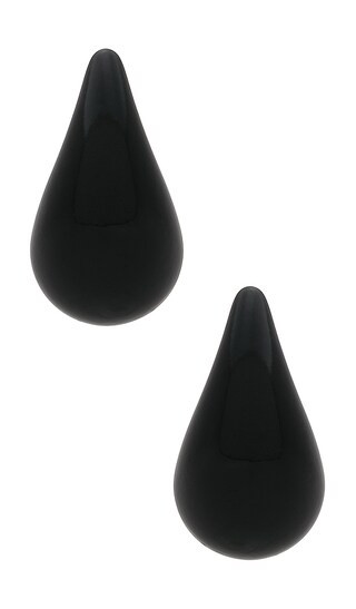 Droplet Earring in Black | Revolve Clothing (Global)