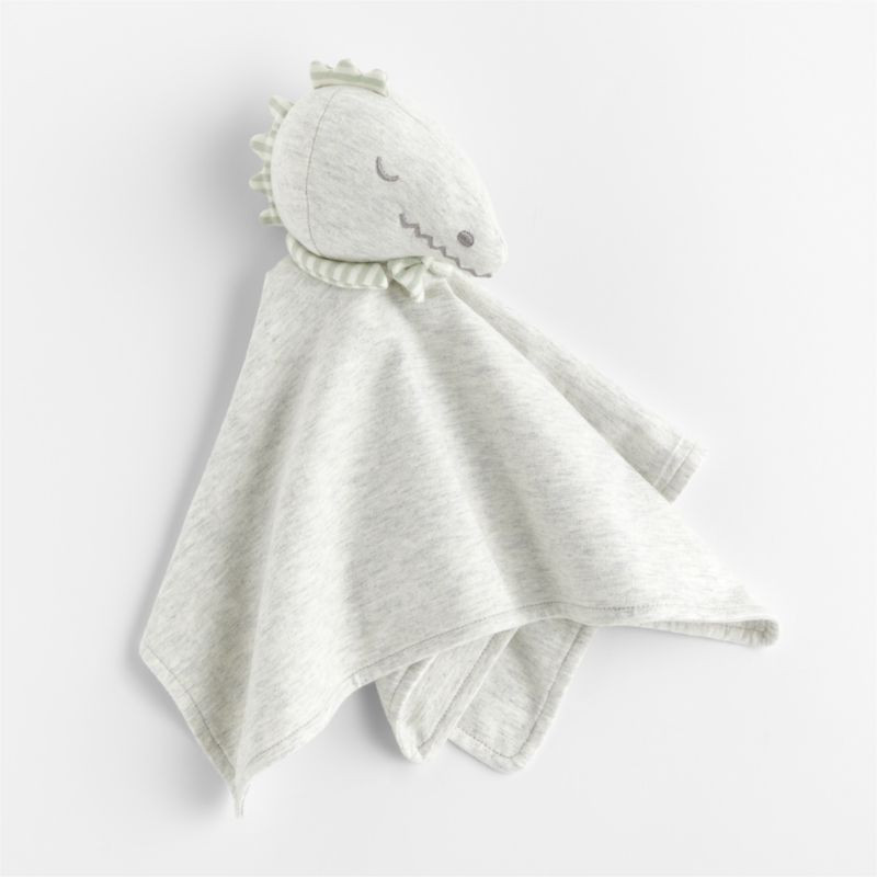 Sleepy Dino Modern Baby Lovey Blanket + Reviews | Crate & Kids | Crate & Barrel