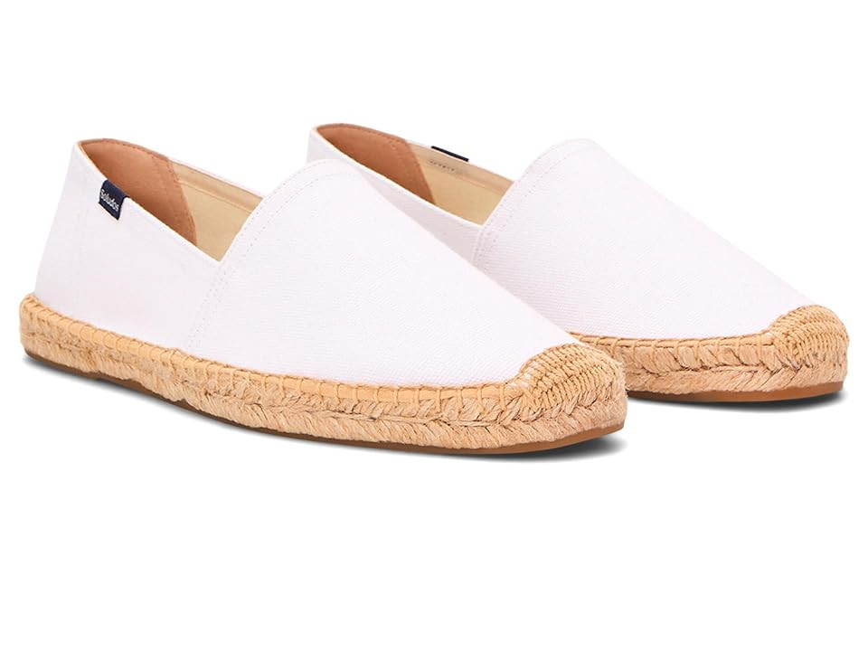 Soludos Original Espadrille Men's Shoes Oasis White : 8 D - Medium, Canvas/Cotton | Zappos