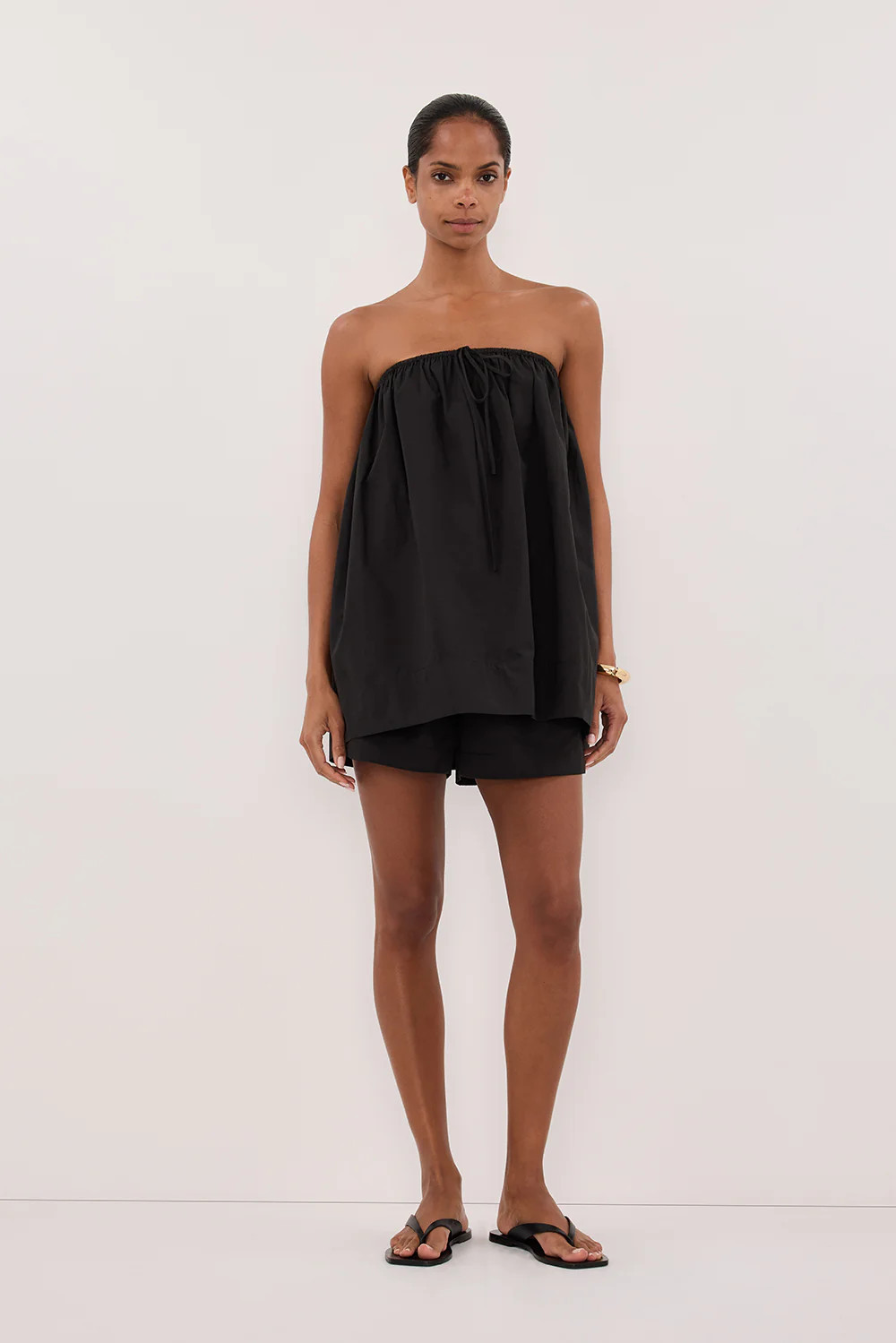 SOMMER BLACK POPLIN SHORT | DISSH