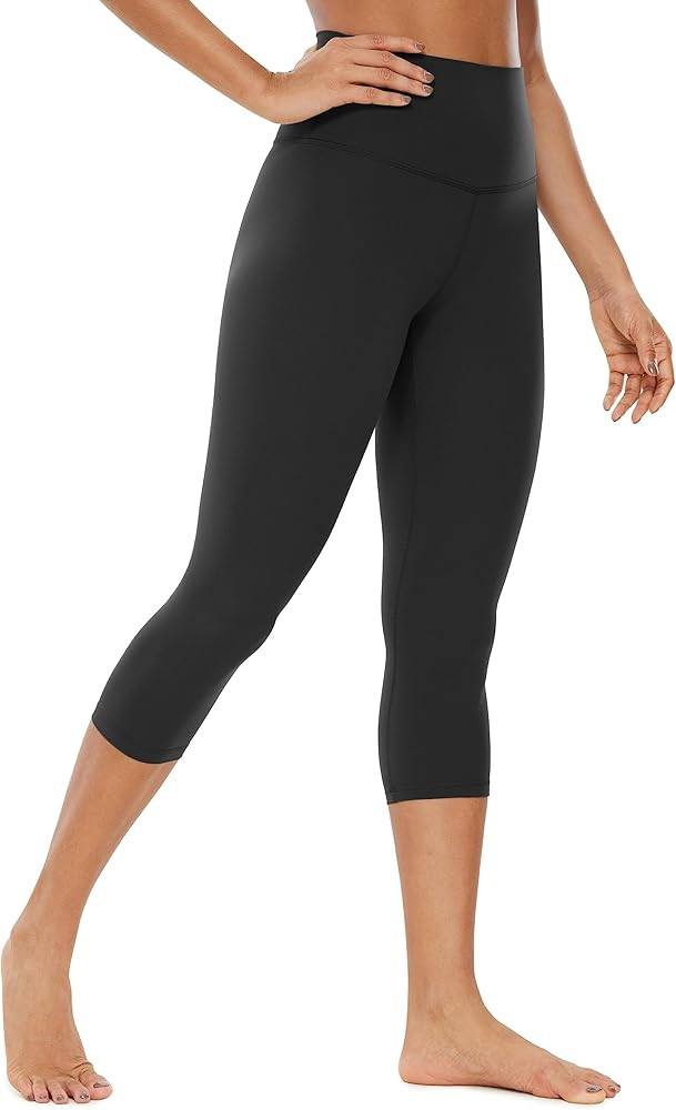Amazon.com: CRZ YOGA Womens Butterluxe High Waisted Lounge Legging 19 Inches - Workout Leggings B... | Amazon (US)