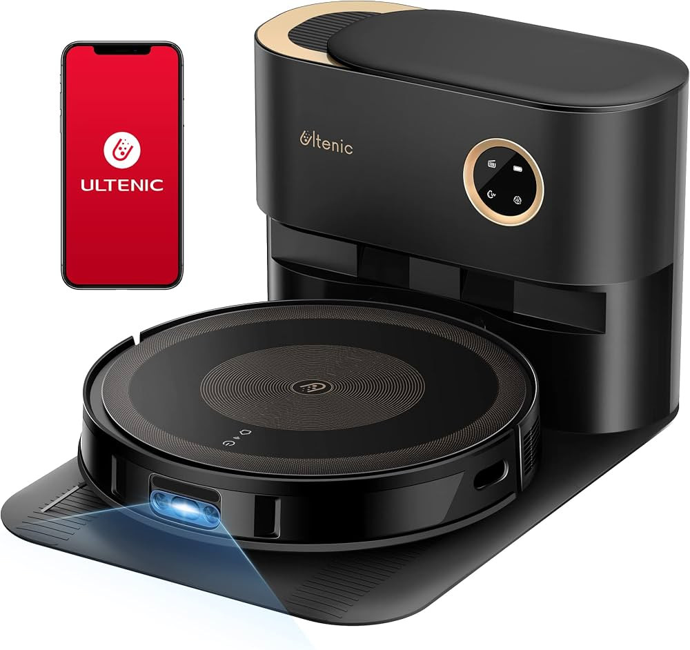 Ultenic TS1 Robot Vacuum Cleaner with Mop, DualSpinPower Mopping, 3000Pa Suction Robotic Vacuums ... | Amazon (UK)