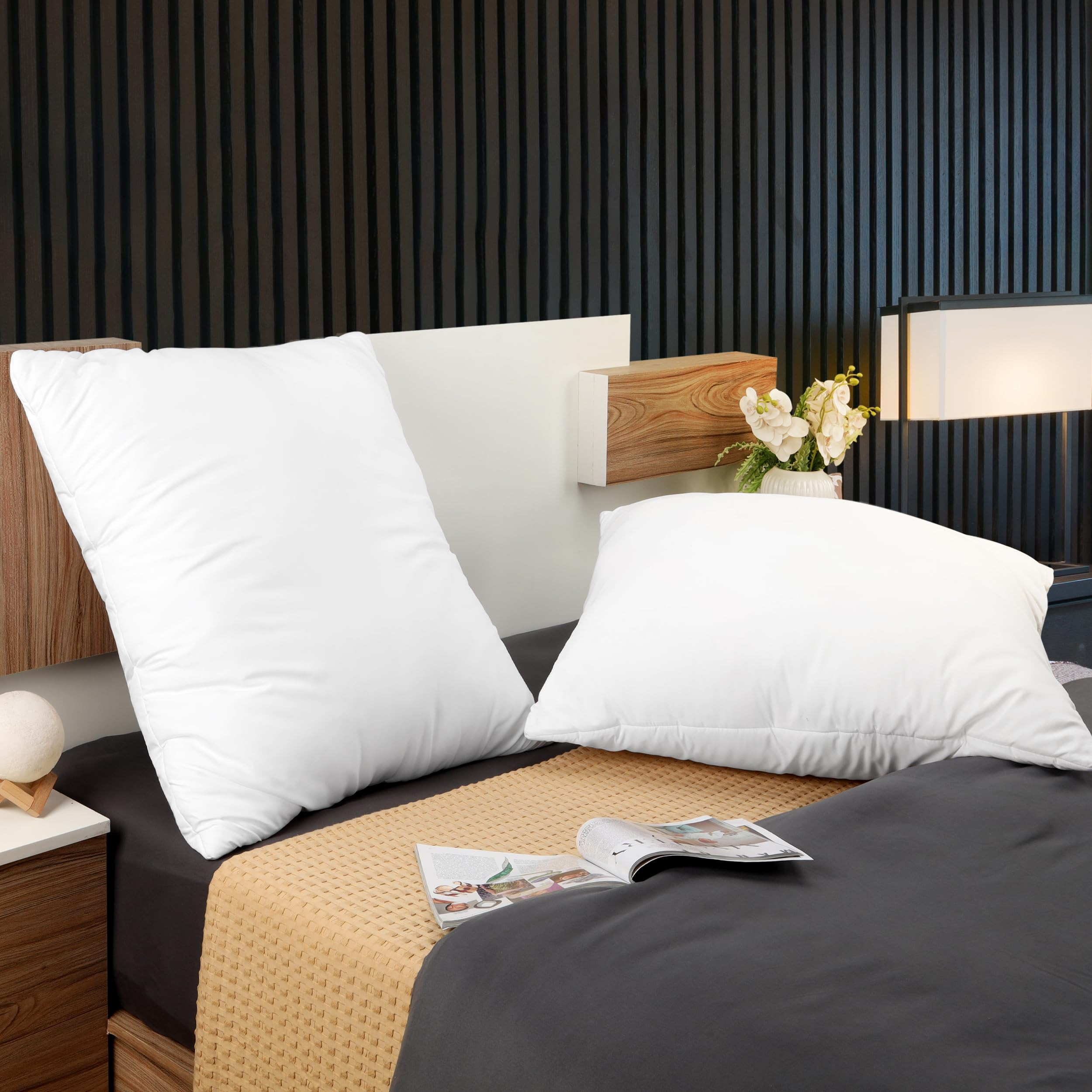 Utopia Bedding Throw Pillows Insert (Pack of 2, White) - 28 x 28 Inches Bed and Couch Pillows - I... | Amazon (US)