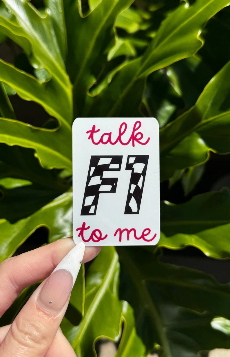 Talk F1 To Me Sticker | F1 Cute Sticker | Cute Sticker For Notebooks, Water Bottles, Laptops | Etsy (US)