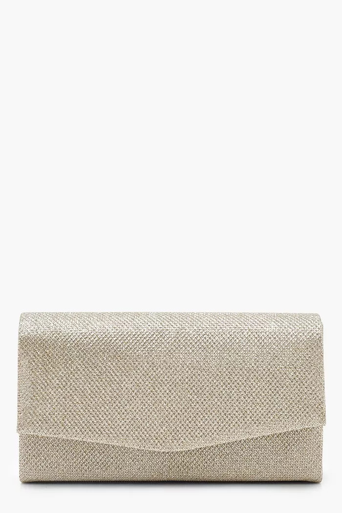 Glitter Envelope Clutch Bag and Chain | Boohoo.com (UK & IE)