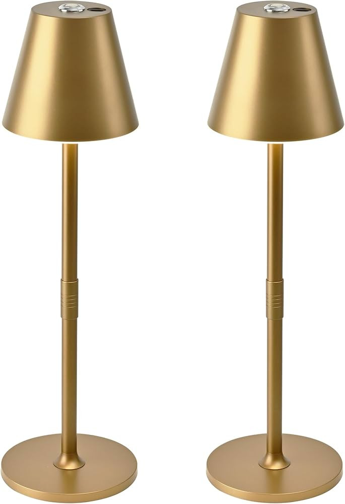 Timjorman LED CordlessTable Lamp,4000mAh Rechargeable Battery Desk lamp,3 Level Brightness Beside... | Amazon (US)