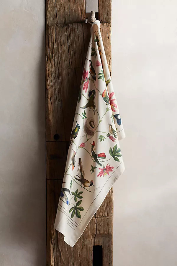 Hummingbirds Cotton Dish Towel | Anthropologie (US)