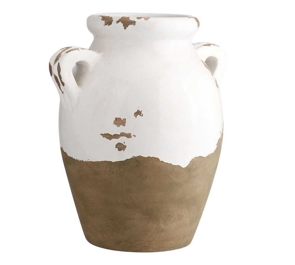 Tuscan Handcrafted Terra Cotta Indoor/Outdoor Vases | Pottery Barn (US)