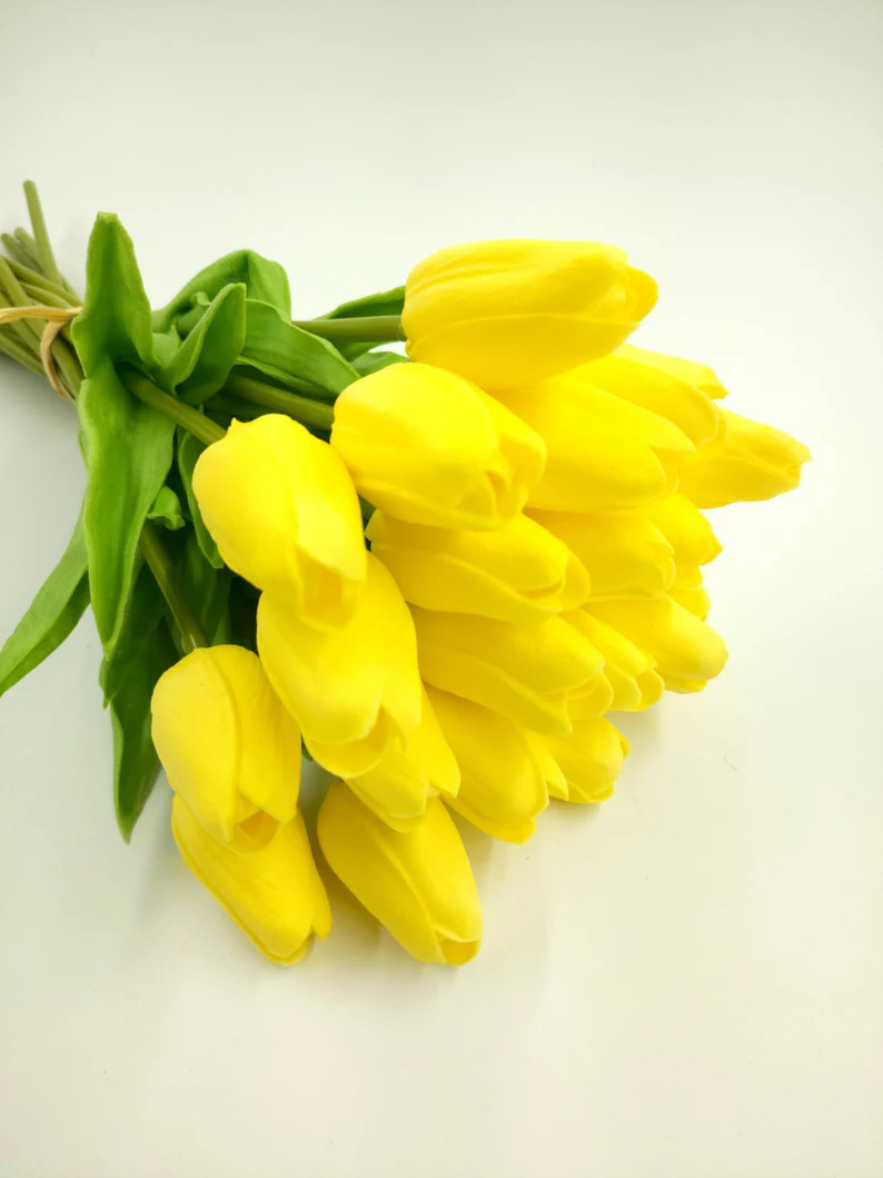 10/20pcs Real Touch Artificial Tulip Wedding Baby Shower Home Party Decoration (Can Mix Color) | Etsy (US)