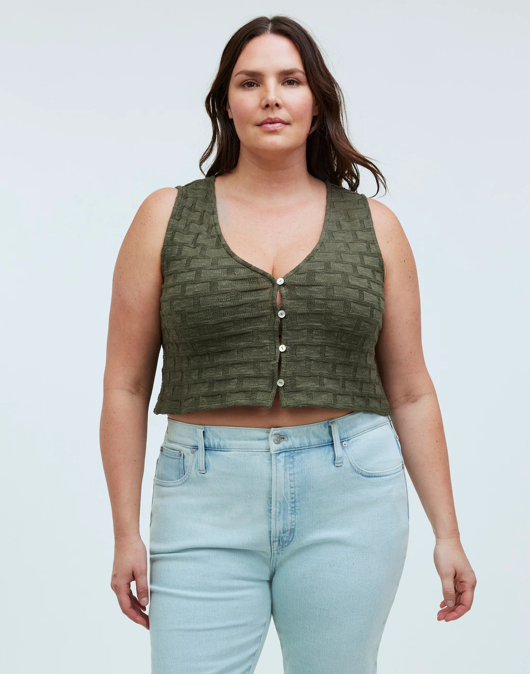 Basketweave-Stitch Vest | Madewell