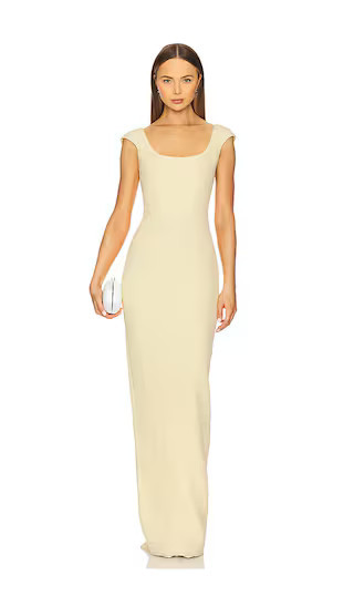 SAU LEE Brooke Gown in Yellow. - size 0 | Revolve Clothing (Global)