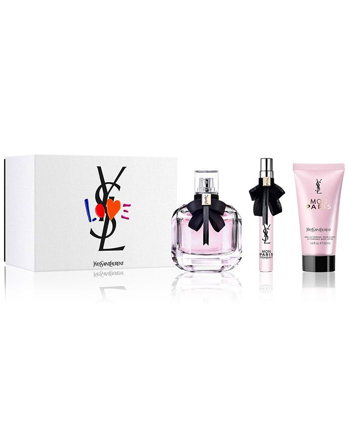 Yves Saint Laurent 3-Pc. Mon Paris Eau de Parfum Gift Set & Reviews - Perfume - Beauty - Macy's | Macys (US)