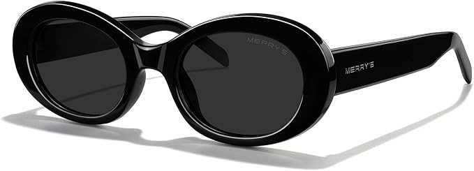 MERRY'S Modern Oval Round Acetate Sunglasses for Women UV400 Polarized Sunglasses S6191 | Amazon (US)
