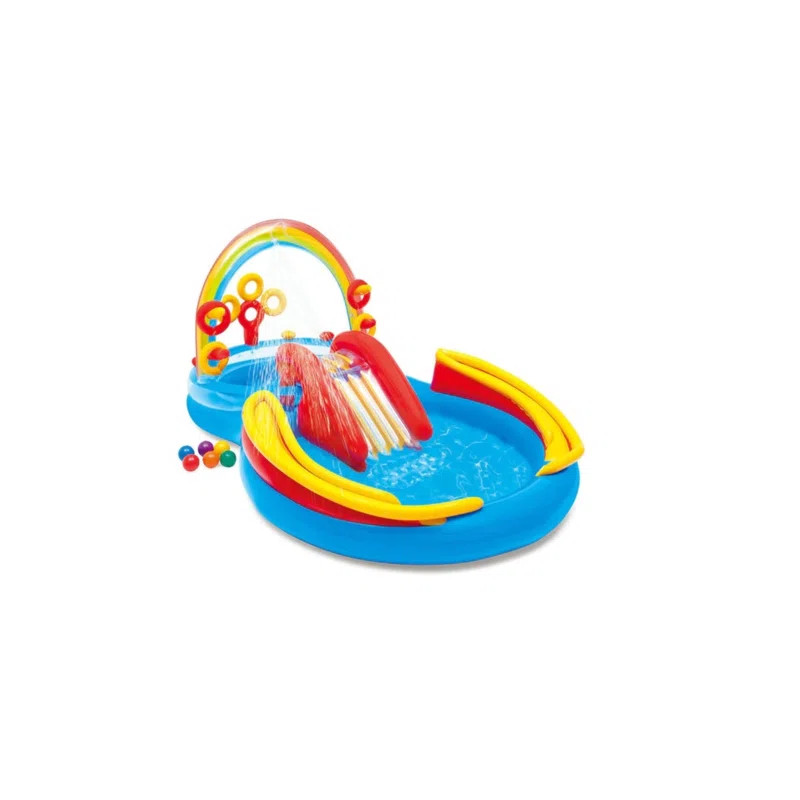 4'4" ft x 9'8" ft x 6'3" ft Kiddie Inflatable Slide | Wayfair North America