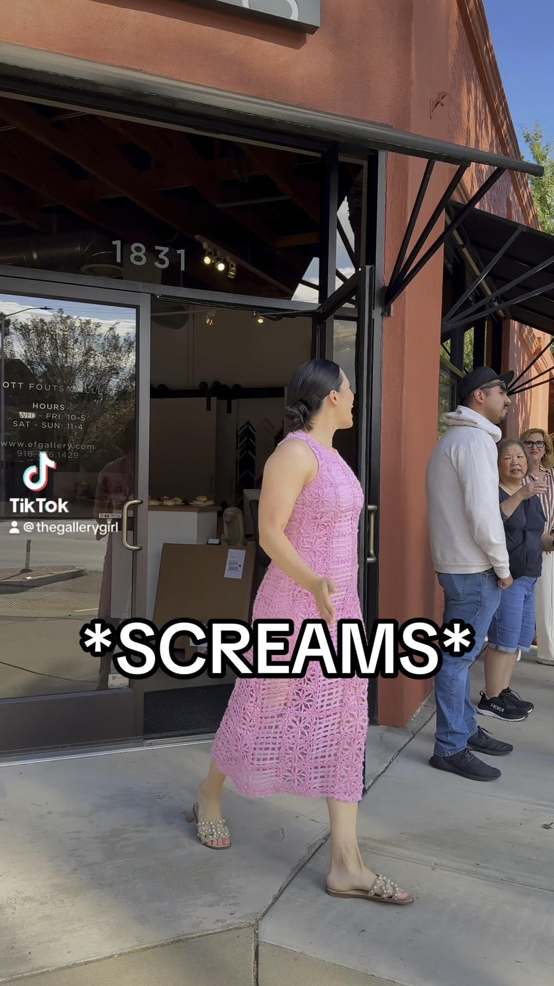 Art gallery event dress