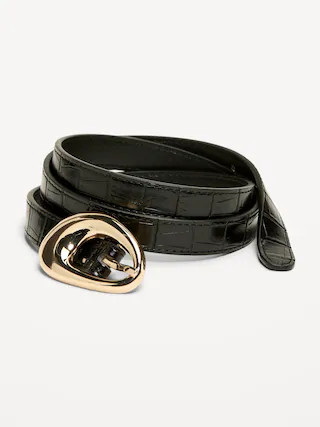 Sculptural Buckle Belt | Old Navy (US)