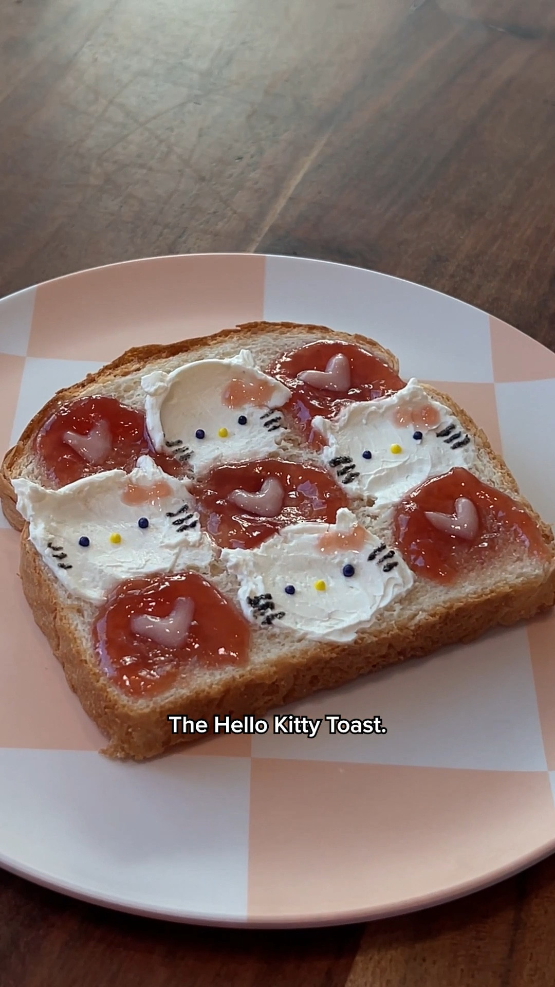 Hello Kitty Toast might be the cutest toast I’ve ever made! I used some strawberry jam, cream cheese, and some creativity. It's a lot cuter than it tastes but George likes it! I’ve linked the top and necklace I'm wearing in the video!
#viralfood #mealprep #fashionfinds #outfitinspo

#LTKVideo #LTKstyletip #LTKhome