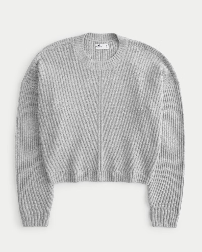 Women's Easy Cozy Ribbed Crew Sweater | Women's Sale | HollisterCo.com | Hollister (UK)