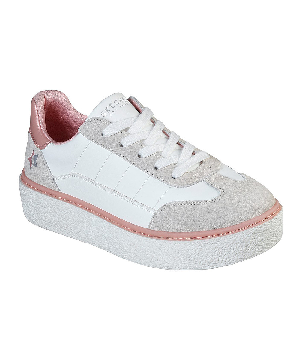 Skechers Women's Sneakers WLPK - White & Pink Bright Side Chelsea Sneaker - Women | Zulily