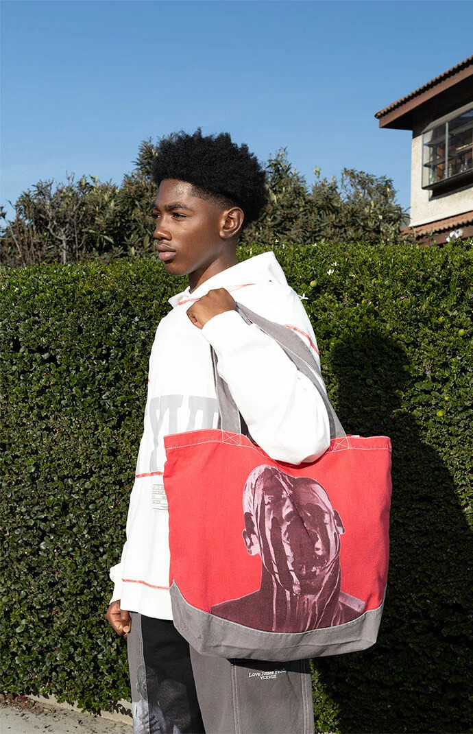 LOVE JONES BY HENRY JONES Radical Canvas Tote Bag in Red | PacSun