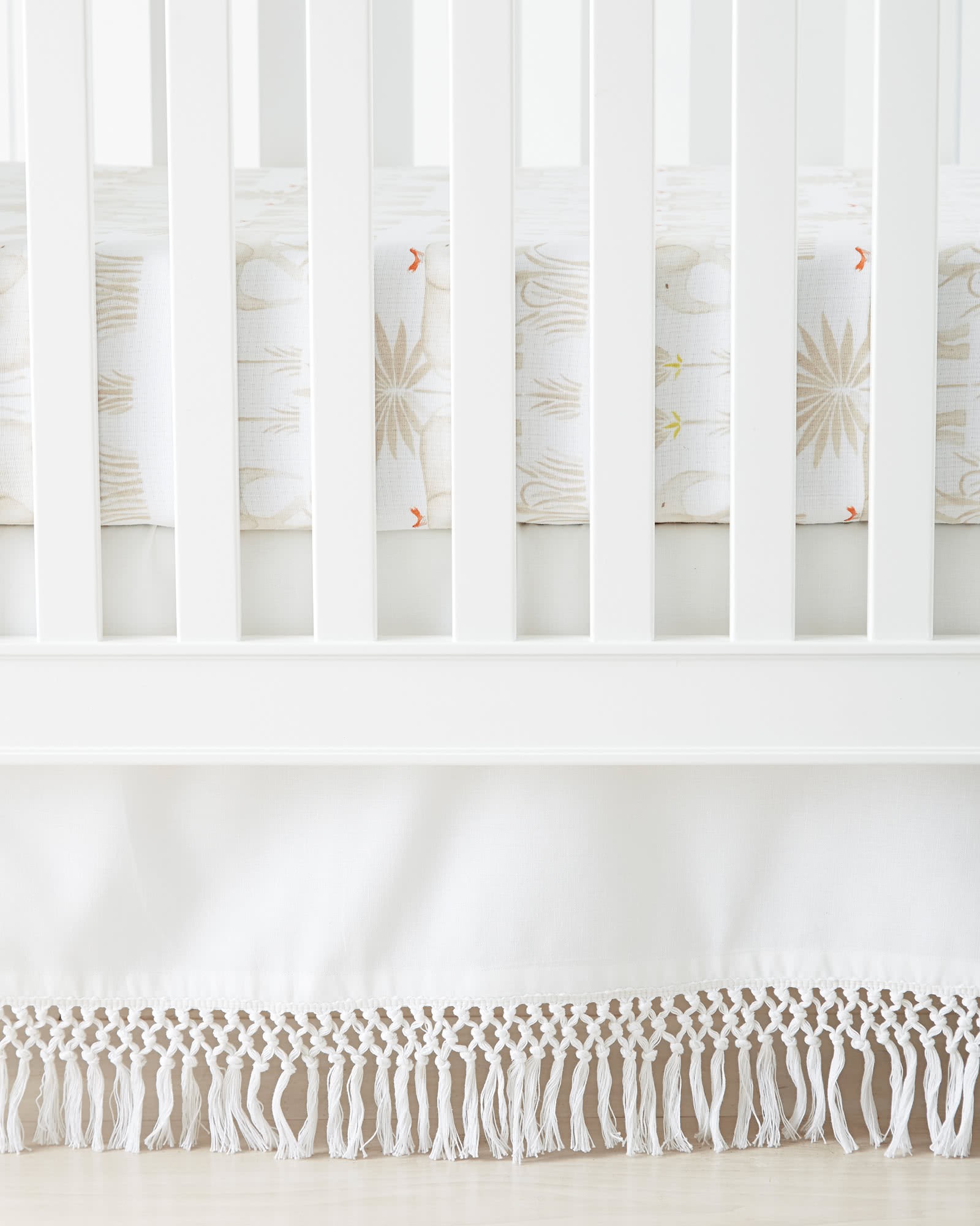 Macramé Crib Skirt | Serena and Lily