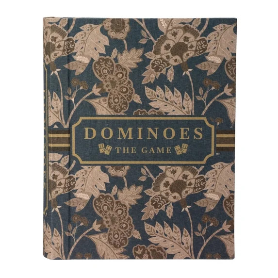 Home Décor Collection Sterling & Noble Home Blue Floral Dominoes Game Set Book | Walmart (US)