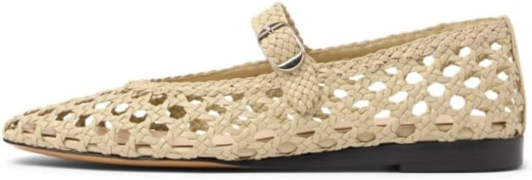 Goolita Leopard Ballet Flats Shoes for Women, Casual Round Toe Mary Jane Flats Comfortable Buckle... | Amazon (US)