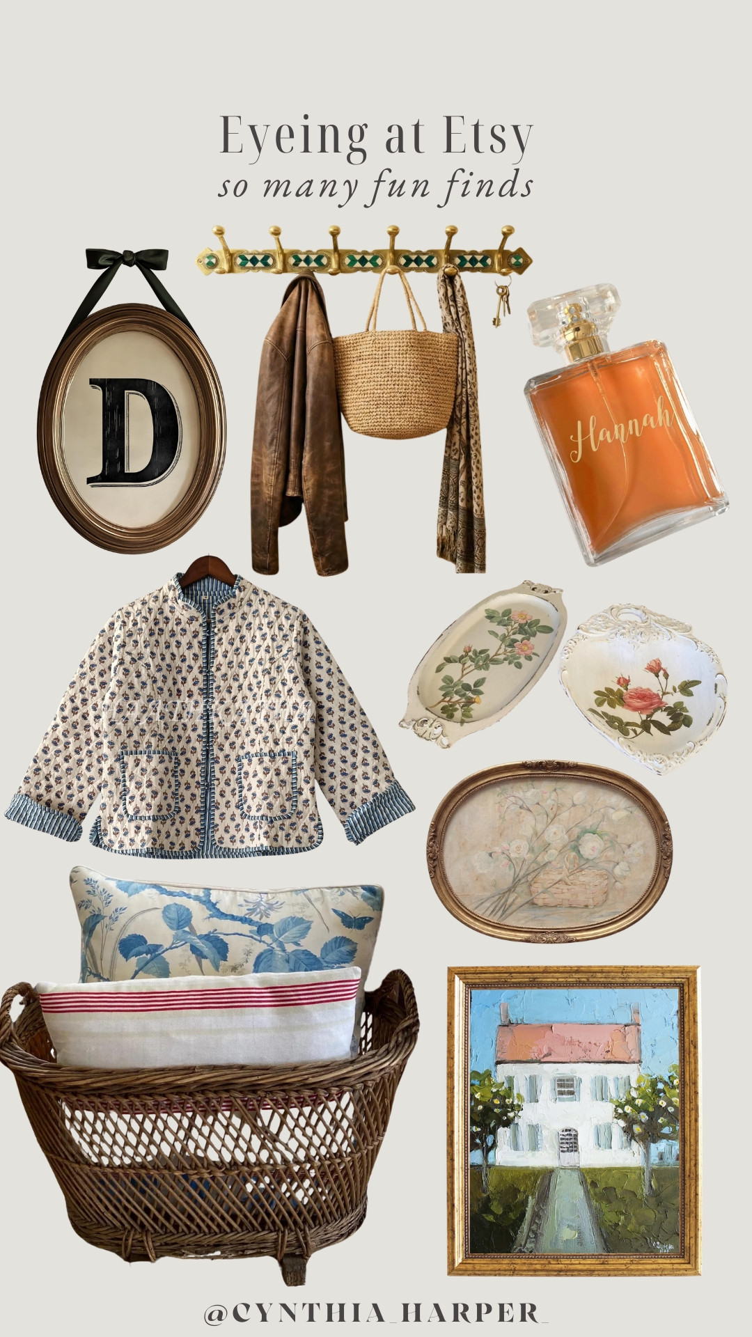 Etsy finds with the prettiest vintage-inspired details. #EtsyFinds #HomeDecor 

 
