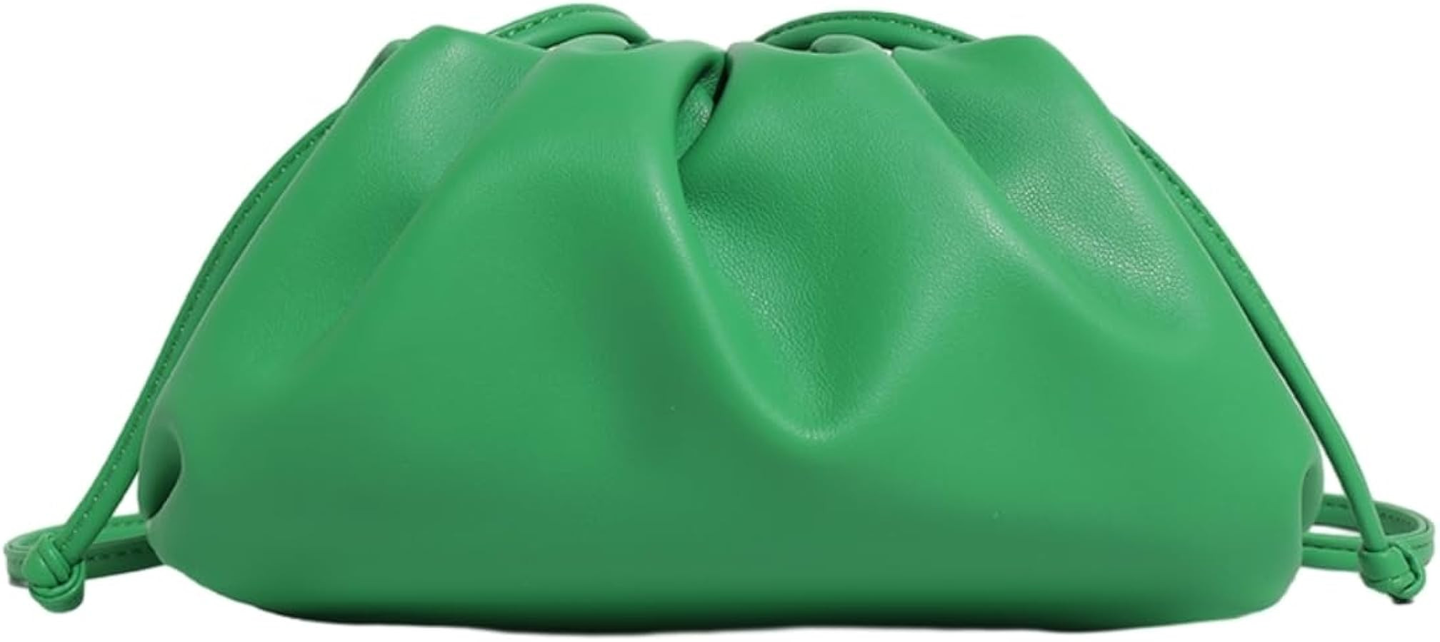 Bolso de mano de piel sintética, lindo y suave, elegante, plisado, nube, para boda, baile de gra... | Amazon (US)