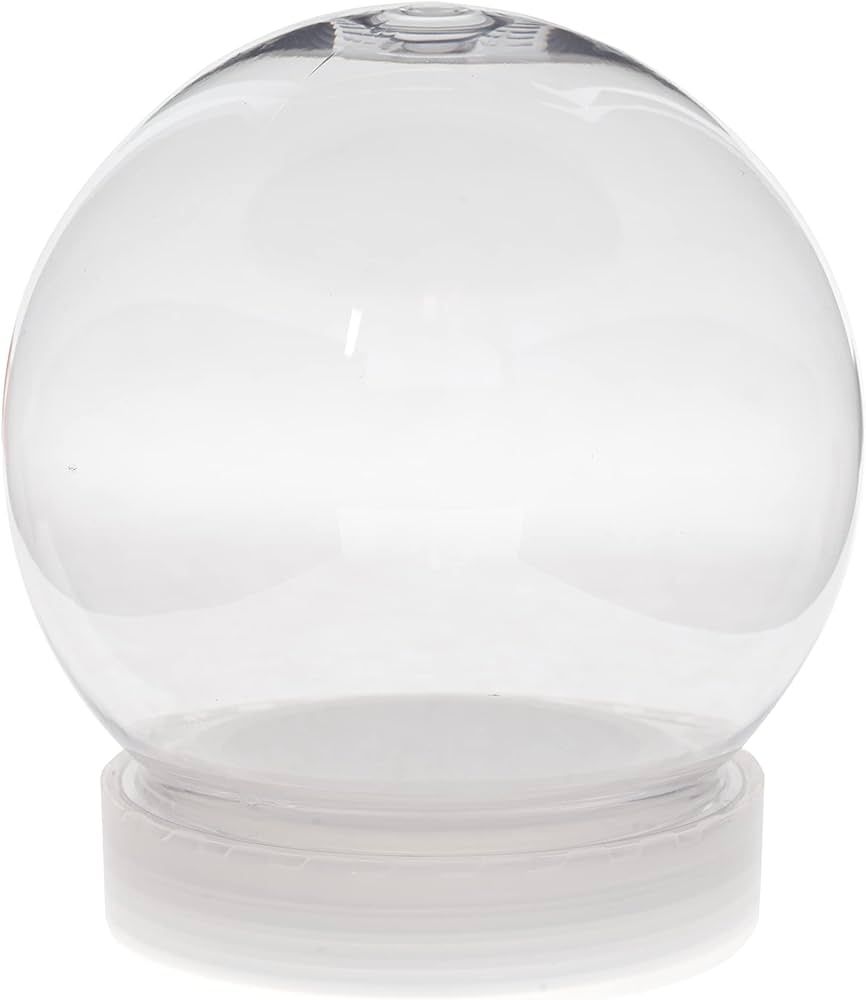 Creative Hobbies 4 Inch (100mm) DIY Snow Globe Water Globe - Clear Plastic with Screw Off Cap | P... | Amazon (US)
