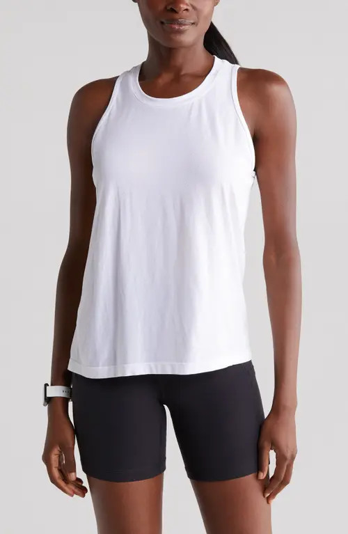 Zella Propel Seamless Tank in White at Nordstrom, Size X-Large | Nordstrom