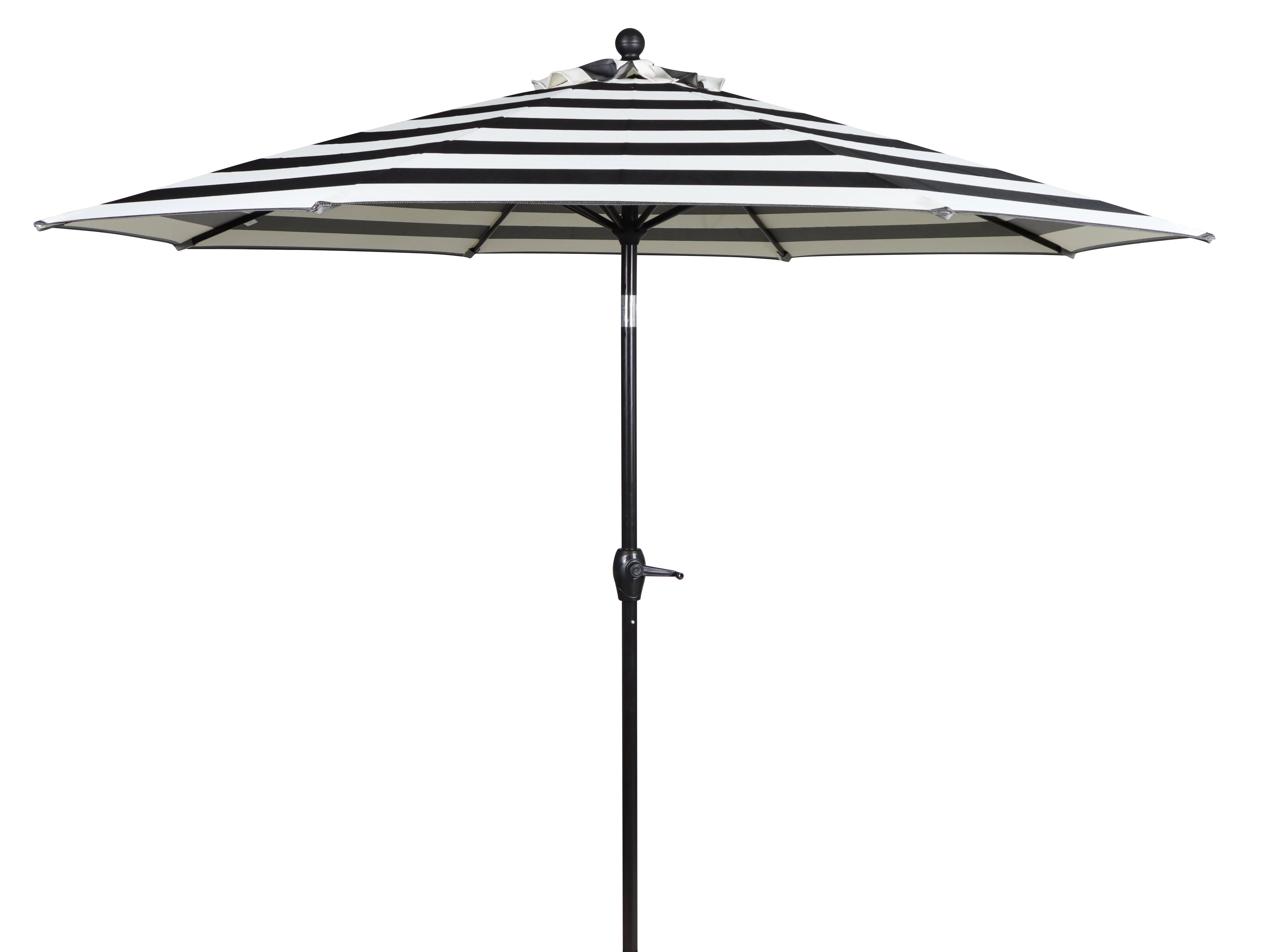 Better Homes & Gardens Outdoor 9' Ibiza Stripe Round Crank Premium Patio Umbrella - Walmart.com | Walmart (US)