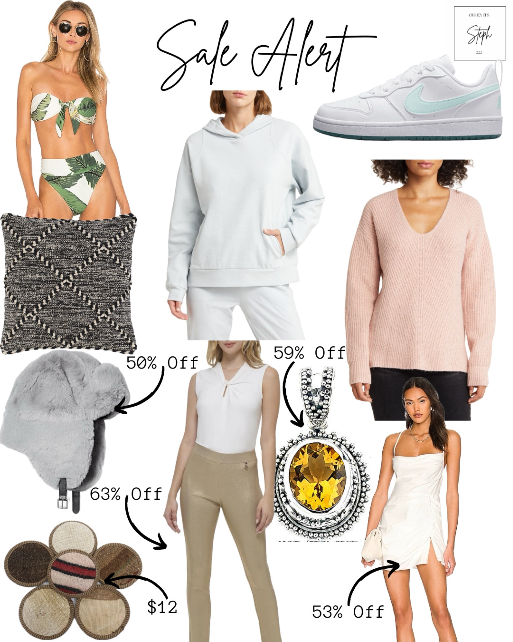 Sale alert best sales of the week



Revolve, bikini top, beach riot, Nordstrom, vneck sweater, Zella, rib hoodie, Nike, kids sneakers, gilt, polyester pillows, Michael kors, faux fur hat, white romper, Citrine Pendant, Tommy Hilfiger, pull on pants, Amazon, Etsy, coasters 

#LTKSeasonal #LTKsalealert #LTKfindsunder100