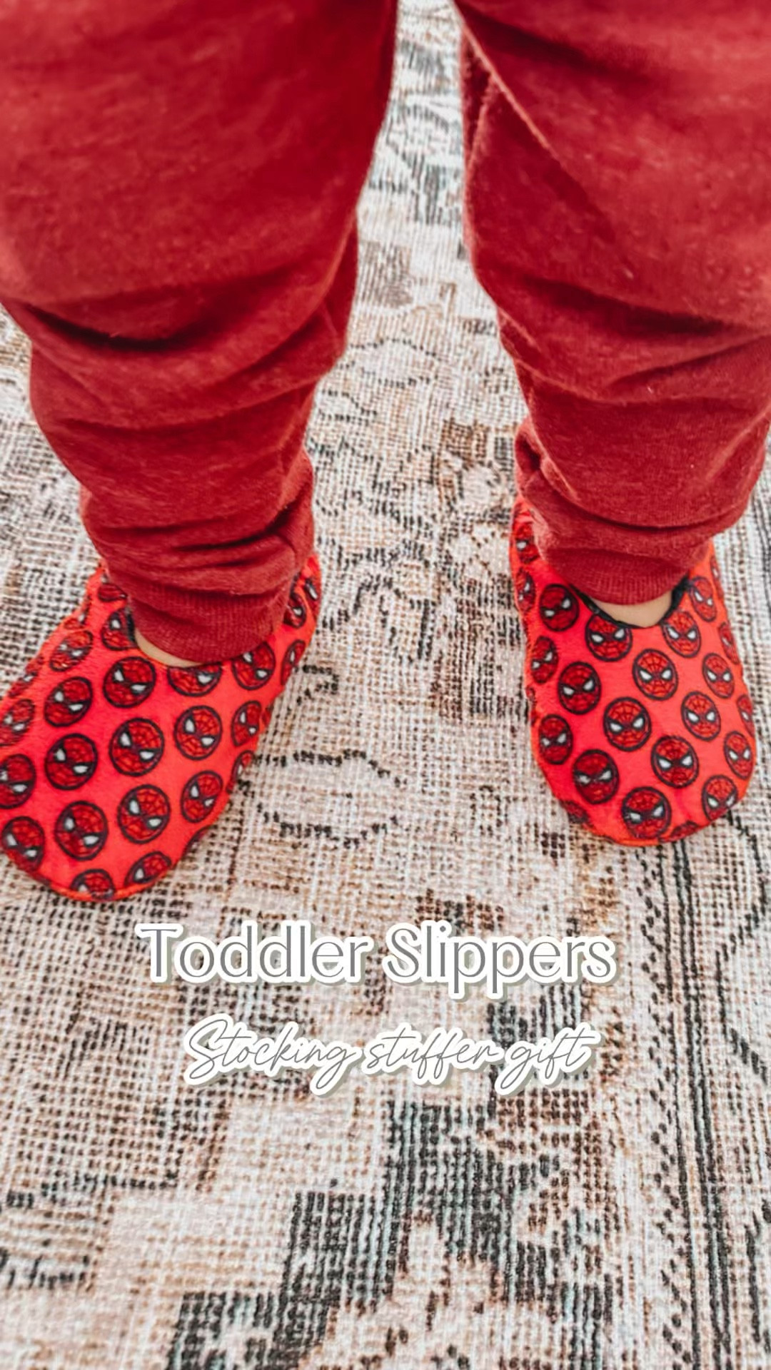 Cute toddler slippers for at home 🏠 the perfect stocking stuffer gift idea for toddlers. They come in different characters and have grips at the bottom 🙌🏼 

#LTKKids #LTKWatchNow #LTKCyberWeek