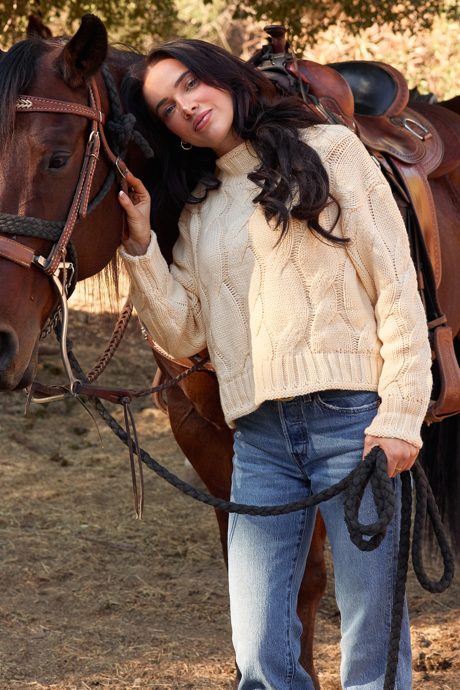 Cozy Glow Cream Sweater | Cupshe US