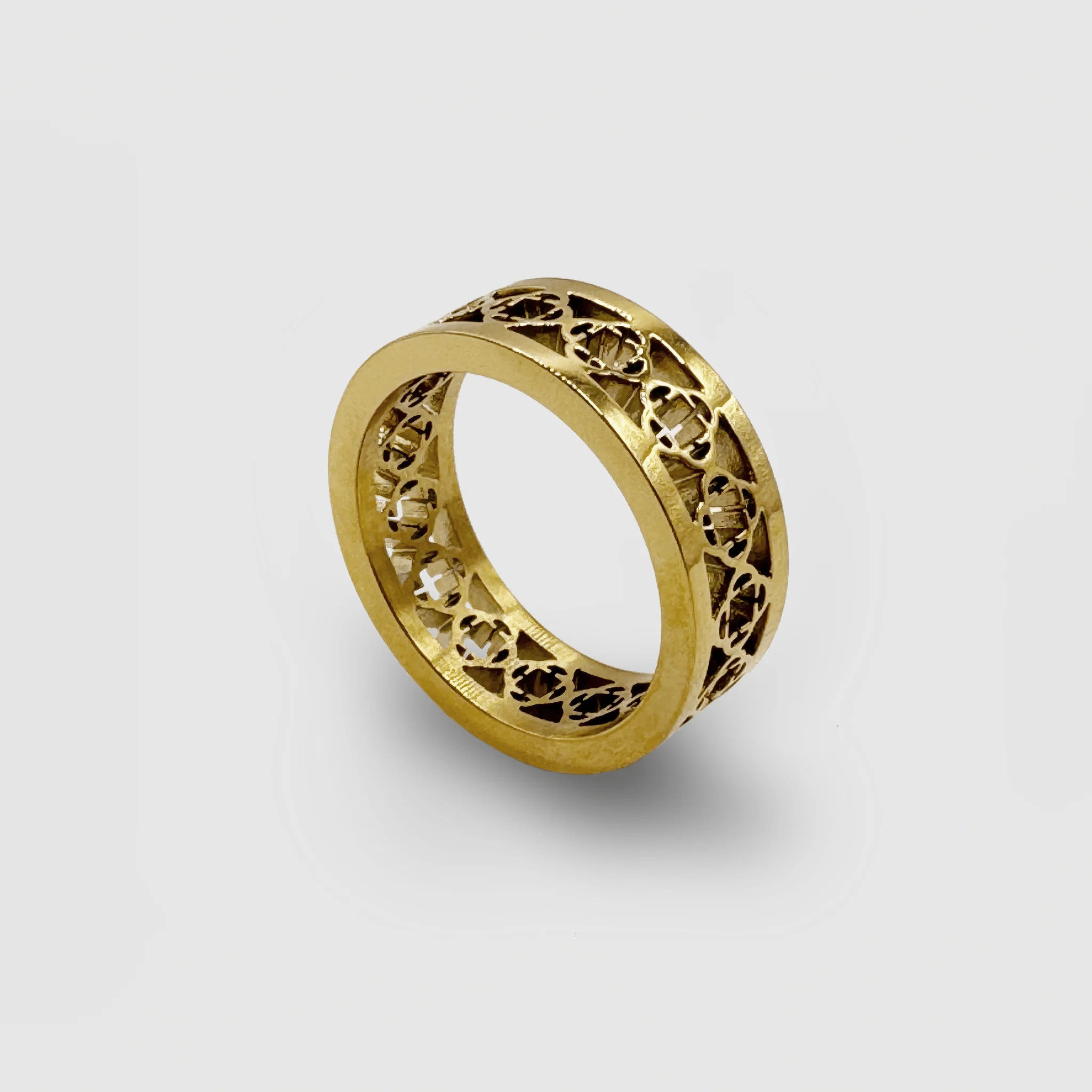 Clover Band Ring (Gold) | Craftd London (US)