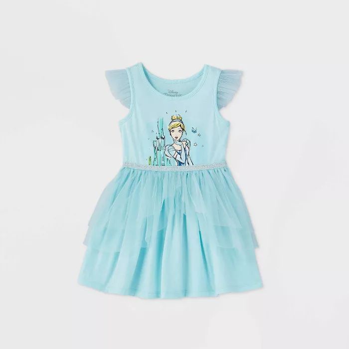 Toddler Girls' Disney Princess Sleeveless Cinderella Dress - Blue | Target