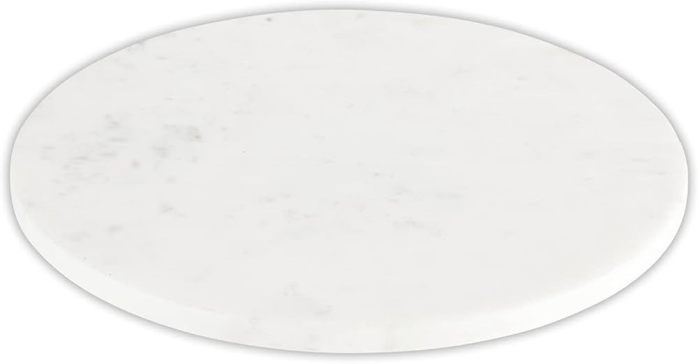 Santa Barbara Design Studio Table Sugar Marble Lazy Susan, 14-Inch Diameter, White | Amazon (US)