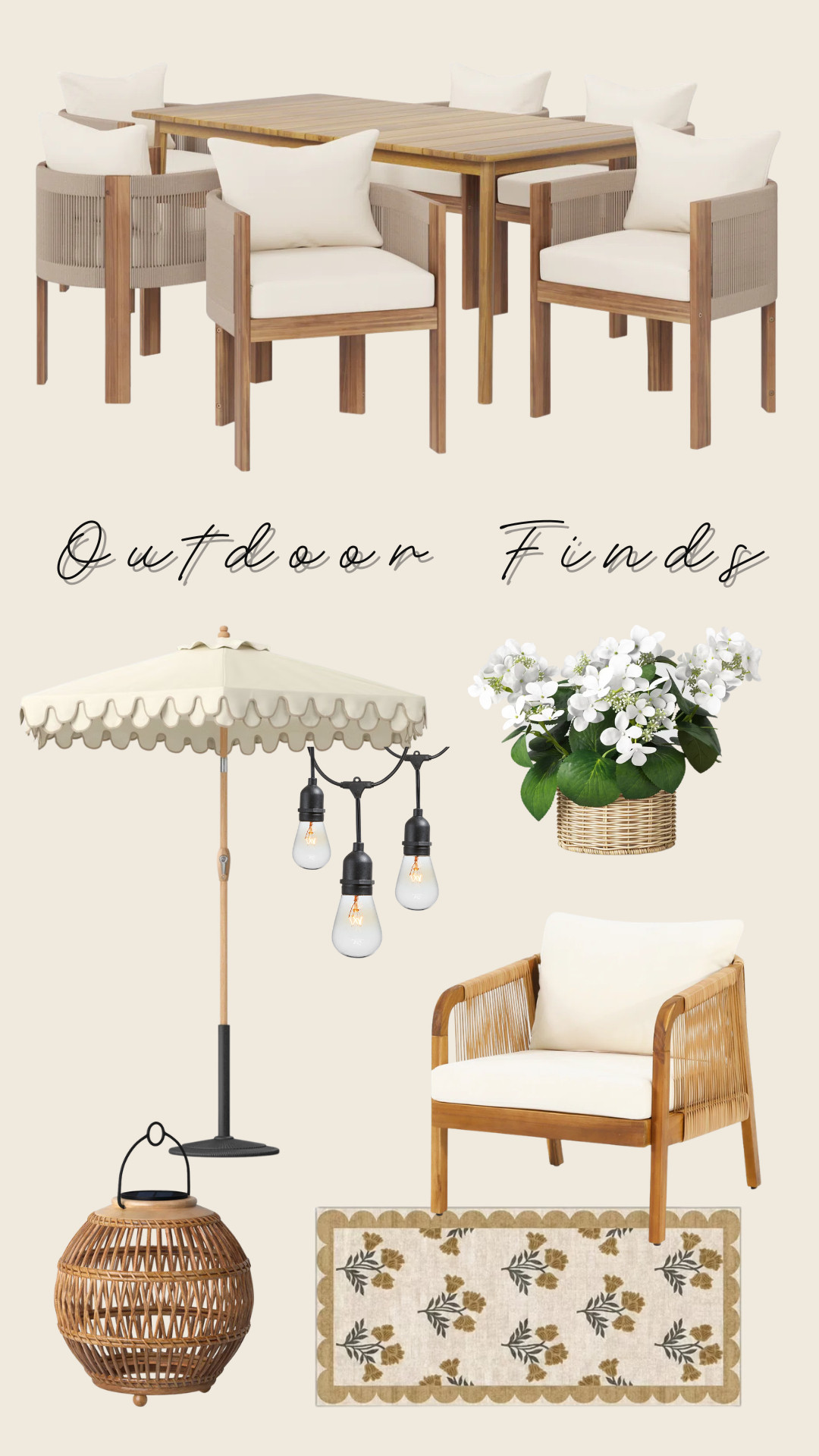 Outdoor Finds!

outdoor furniture, outdoor decor #Walmart #Wayfair #Target #Amazon 

 #LTKHome #LTKSaleAlert