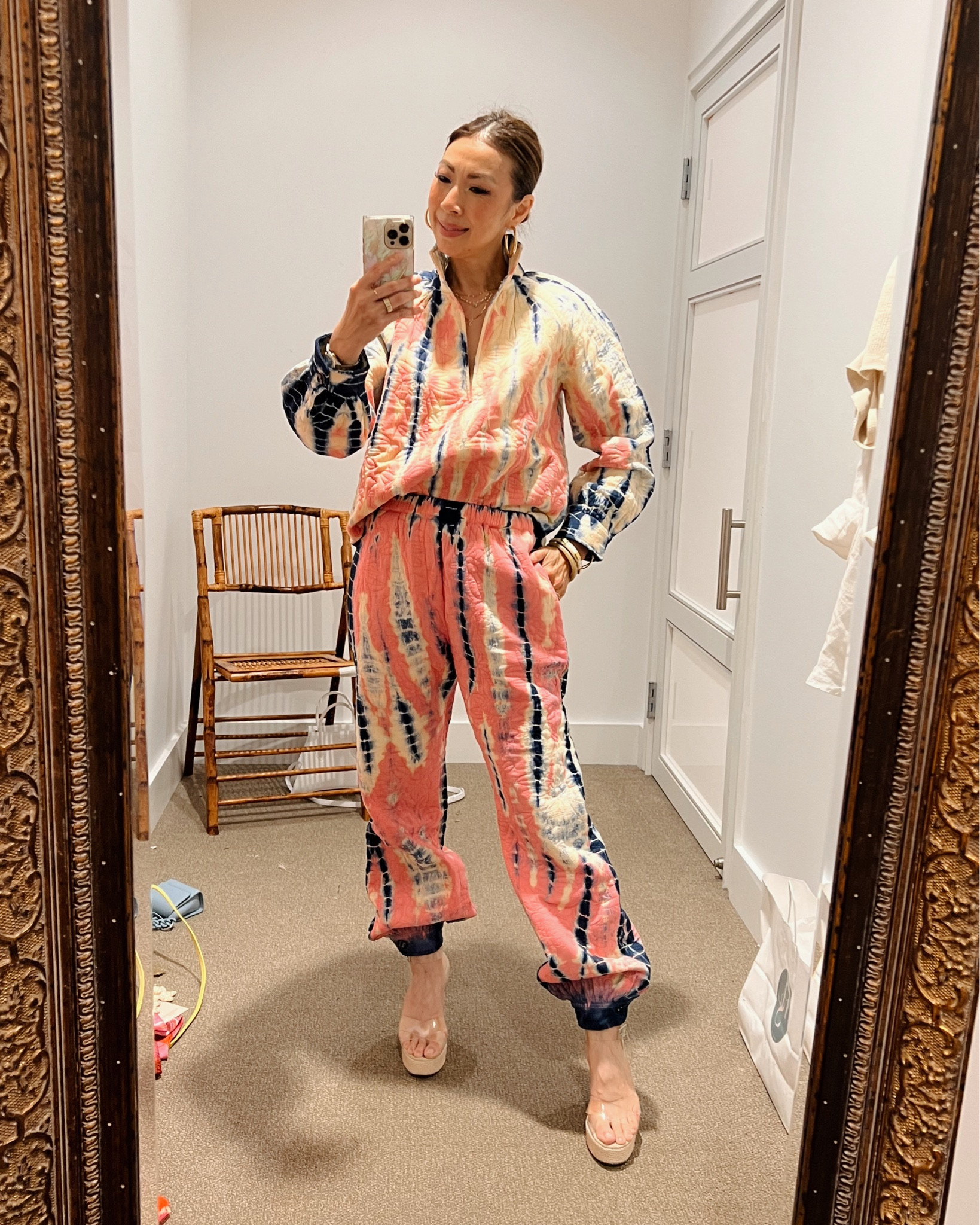 Easy and comfy pink and blue tie dye quilted top and jogger pants 💖💙 (size up for a looser fit) 

#LTKstyletip #LTKtravel #LTKunder100