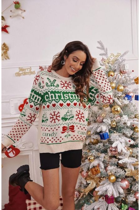 Amazon ugly sweater finds!! Fun sweaters, cute sweaters, seasonal, ugly, Christmas sweaters, holiday sweaters, Christmas party outfits, comfy, winter attire, funny, YoumeandLupus, leggings, boots, holiday sweaters 

#LTKGiftGuide #LTKSeasonal #LTKHoliday