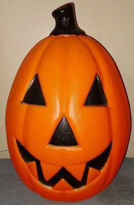 Vintage Empire Halloween 22" Lighted Blow Mold Jack-O-Lantern Black Stem | eBay US