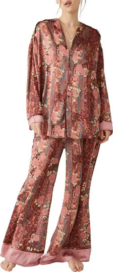 Free People Dreamy Days Mixed Print Pajamas | Nordstrom | Nordstrom