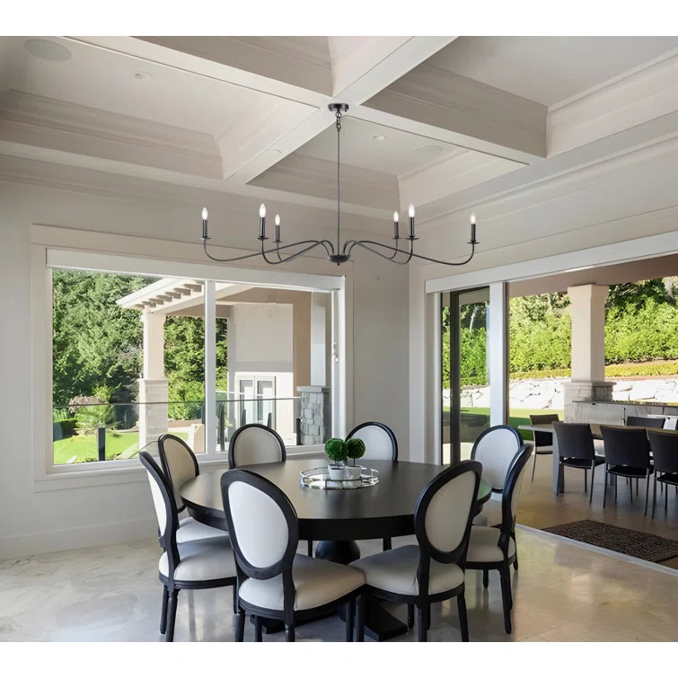 Emaani 6-Light Candle Chandeliers 64-Inch Width French Chic Style | Wayfair North America