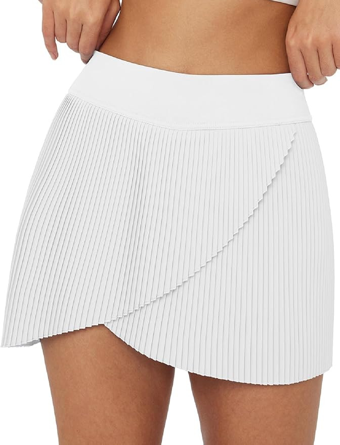 BALEAF 14" Pleated Tennis Skirts for Women High Waisted Golf Skorts Athletic with Pockets Liner W... | Amazon (US)
