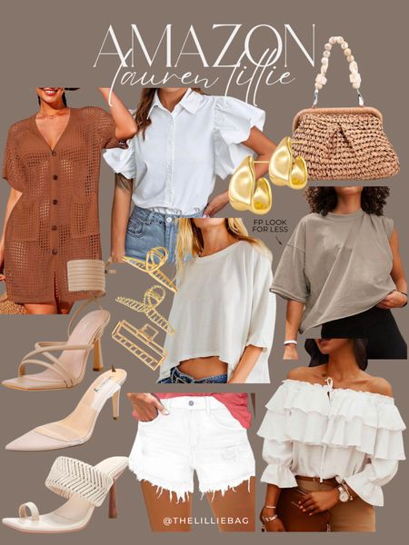 AMAZON neutral finds for spring and summer! 

Spring outfit. Summer outfit. Amazon finds. Amazon blouse. Cover up. Sandals. 

#LTKfindsunder50 #LTKstyletip #LTKfindsunder100
