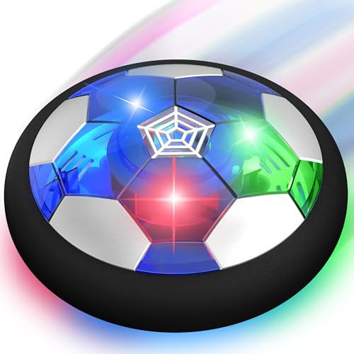 Hover Soccer Ball Boy Toy, Air Powered Floating Hover Soccers with LED Light, Kids Training Soccer Ball Indoor Outdoor Game, Birthday Gifts for Age 3 4 5 6 7 8-10 Years Old Boys Girls | Amazon (US)