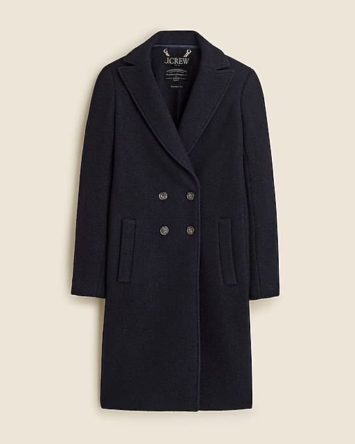 Petite Daphne topcoat in boiled wool | J. Crew US