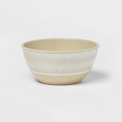 25oz Melamine and Bamboo Cereal Bowl White - Threshold™ | Target